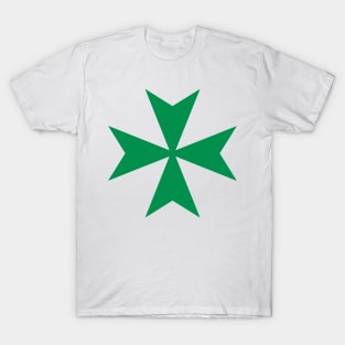 Cross of Saint John / Maltese cross (green) T-Shirt